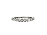 14K White Gold 1.00cttw Lab Grown Diamond Band