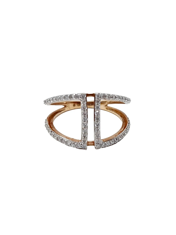 10K Rose Gold 0.40cttw Diamond Ring - /