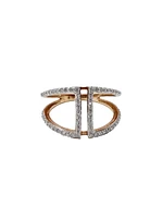 10K Rose Gold 0.40cttw Diamond Ring - /