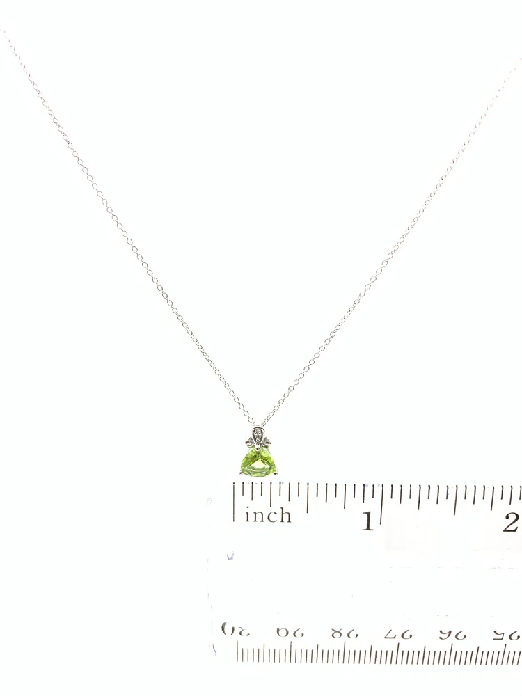 Peridot and Diamond Pendant