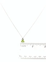 Peridot and Diamond Pendant