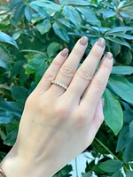 14K White Gold 1.00cttw Lab Grown Diamond Band