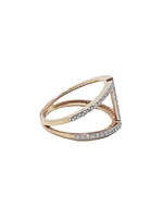 10K Rose Gold 0.40cttw Diamond Ring - /