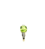 Peridot and Diamond Ring