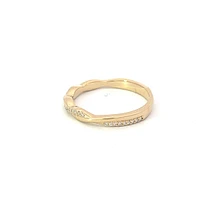 14K Yellow Gold 0.15cttw Diamond Ring - size 6.5