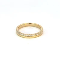 14K Yellow Gold 0.16cttw Diamond Ring - size 6.5