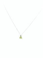 Peridot and Diamond Pendant