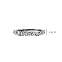 14K White Gold 1.00cttw Lab Grown Diamond Band