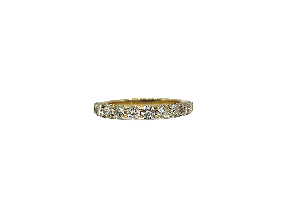 14K Yellow Gold 1.00cttw Lab Grown Diamond Band