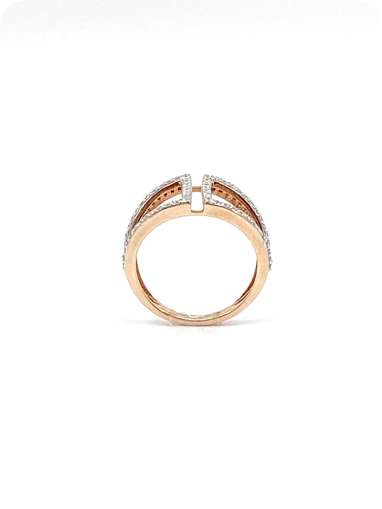 10K Rose Gold 0.40cttw Diamond Ring - /