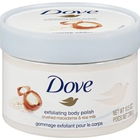Dove Exfoliating Body Polish Macadamia & Rice Milk 298g