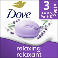 Dove Relaxing Beauty Bar for dry skin Lavender 106 g 3 count