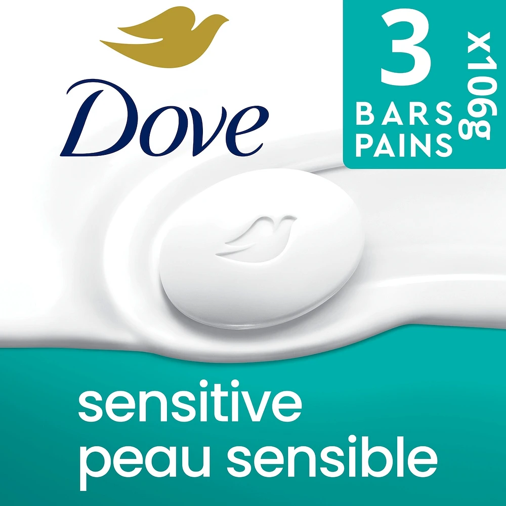 Dove Beauty Bar for sensitive skin care Sensitive Skin 106 g 3 count