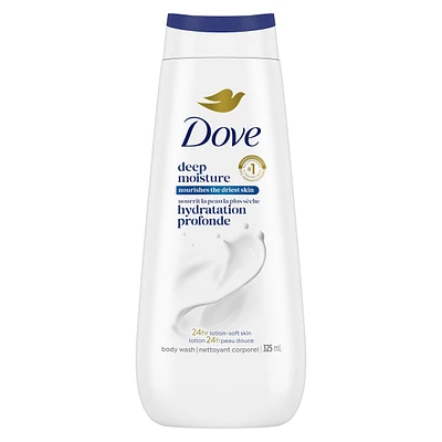 Deep Moisture Body Wash for nourishing the driest skin gentle body cleanser that deeply moisturizes the skin