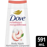 Body Wash for Renewed, Healthy-Looking Skin Rebalancing White Peach & Rice Milk Gentle Body Cleanser with 24hr Renewing MicroMoisture