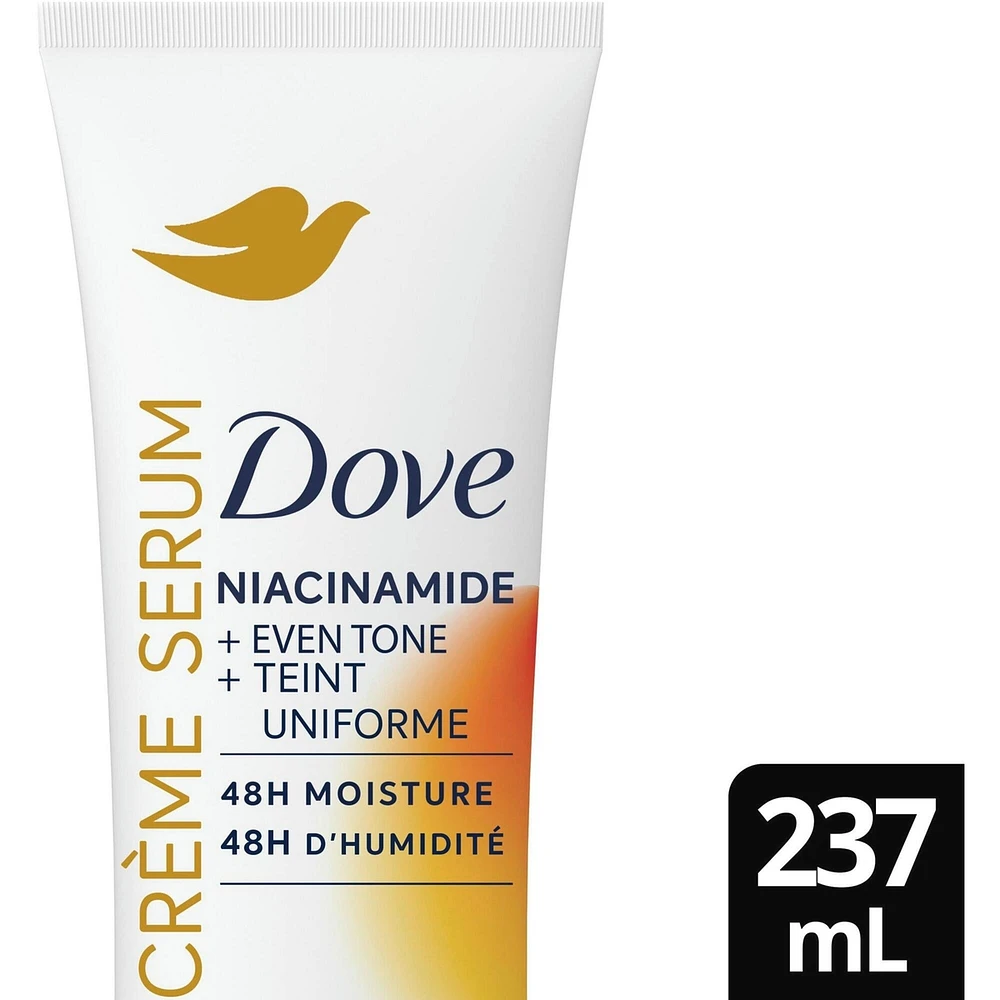 Dove Cream Body Serum Niacinamide + Even Tone for Dark Spots and Uneven To Pro-Retinol and Shea Butter 237mL