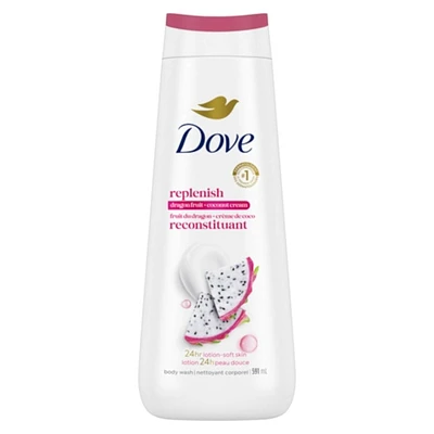 Dove  Body Wash for Healthy Looking Skin, Replenishing Dragon Fruit & Coconut Cream, with 24hr Renewing MicroMoisture, 591 ml