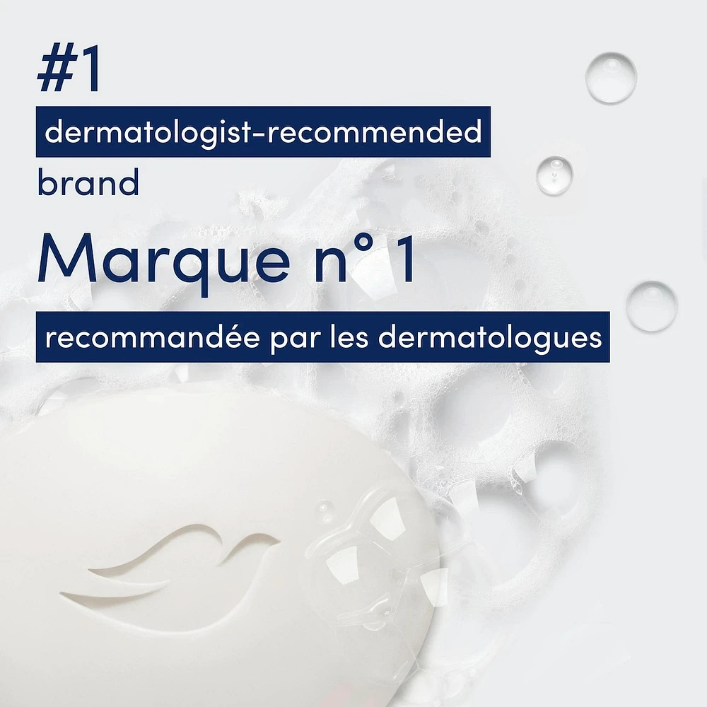 Pain de Beauté nettoyant doux pour la peau et hydratant pour un soin cutané doux Dove Original conçu avec 1/4 de crème hydratante, 90g