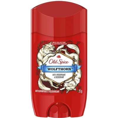 Antisudorifique et désodorisant invisible en bâton Old Spice pour hommes, collection Sauvage, parfum Wolfthorn, 73 g