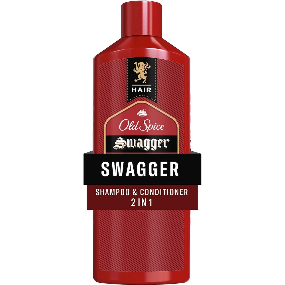Shampooing et revitalisant 2 en 1 pour hommes Swagger, 400 mL
