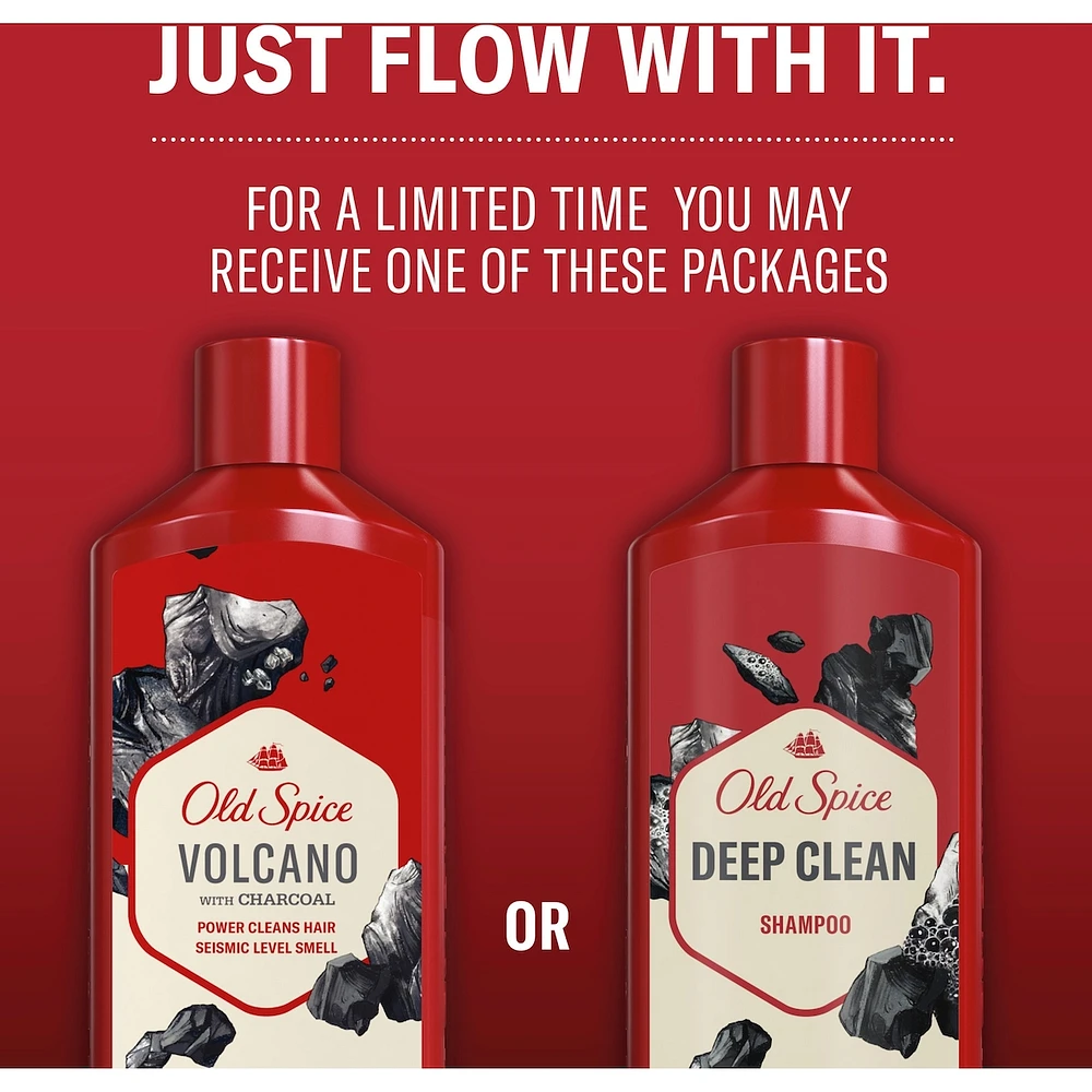 Deep Clean Shampoo for Men with Choal, Fresh and Clean Scent, Removes Built Up Dirt and Oil