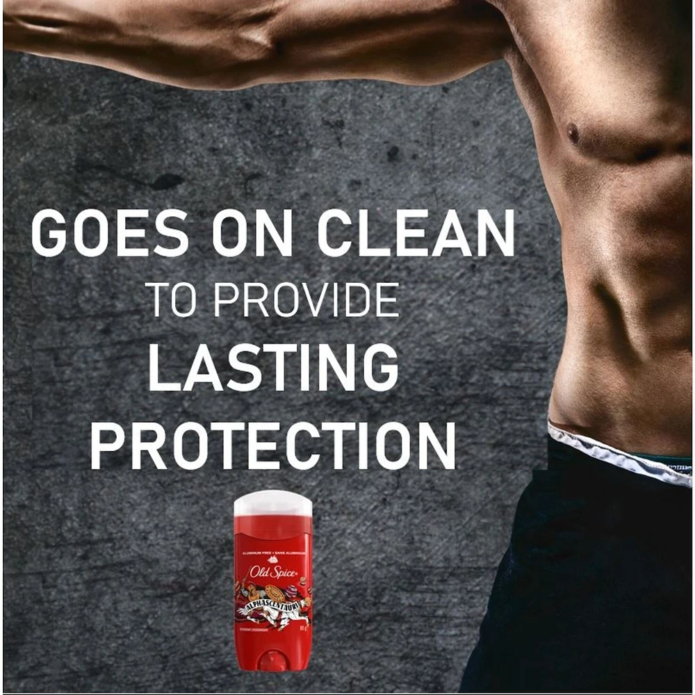 Désodorisant sans aluminium Old Spice pour hommes, AlphaScentauri, protection 48 h