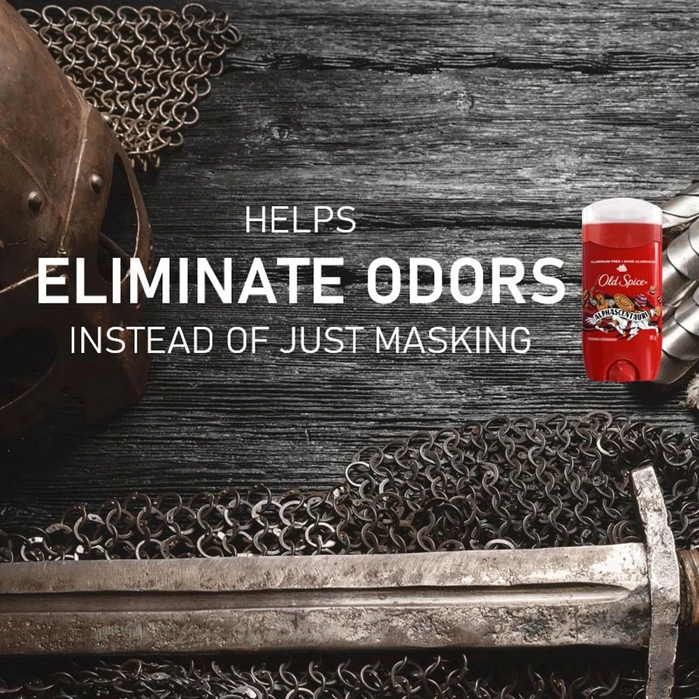 Désodorisant sans aluminium Old Spice pour hommes, AlphaScentauri, protection 48 h