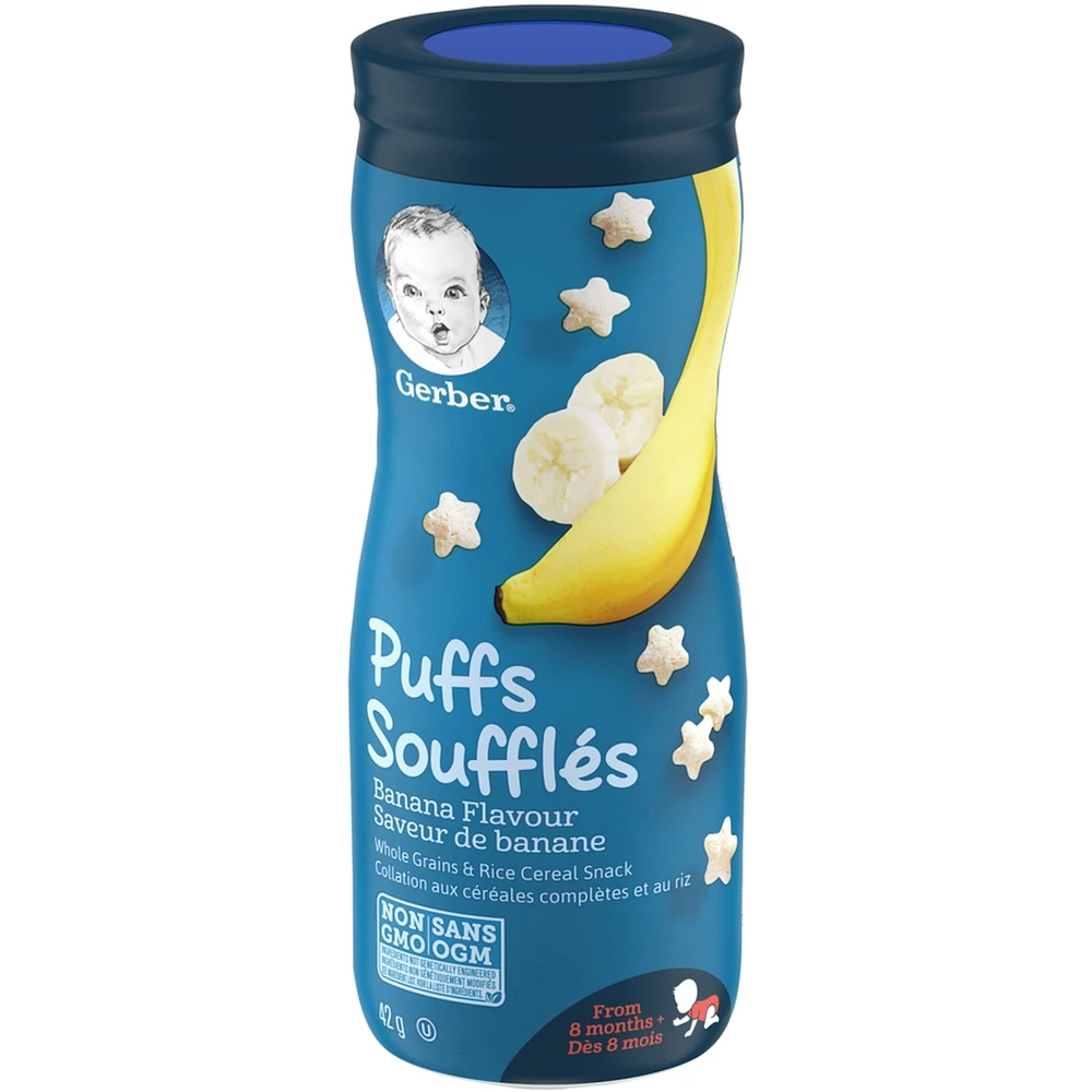 SOUFFLÉS GERBER Saveur de banane, collations pour bébés