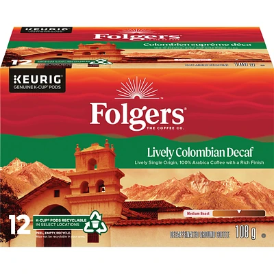 Capsules de café K-Cup Colombien suprême déca 12 Capsules