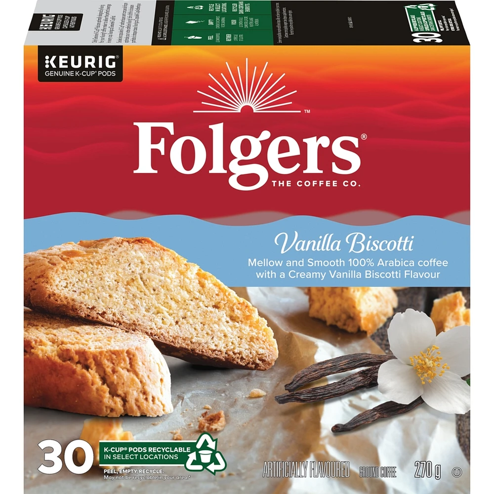 Vanilla Biscotti K-Cup Coffee Pods 30 Count