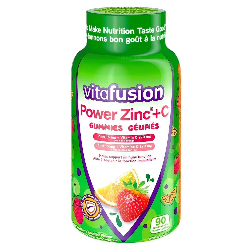vitamines gélifiées Power Zinc + C