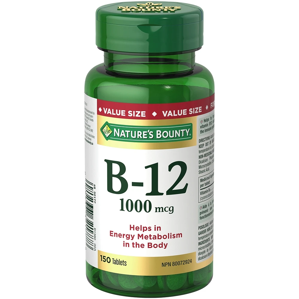 Vitamine B-12 1000 mcg Format économique
