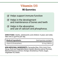Vitamin D3 Gummies, Supports Immune Function