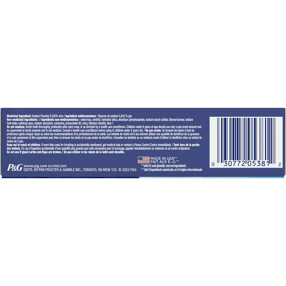 Crest 3D White Advanced, Teeth Whitening Toothpaste Arctic Fresh