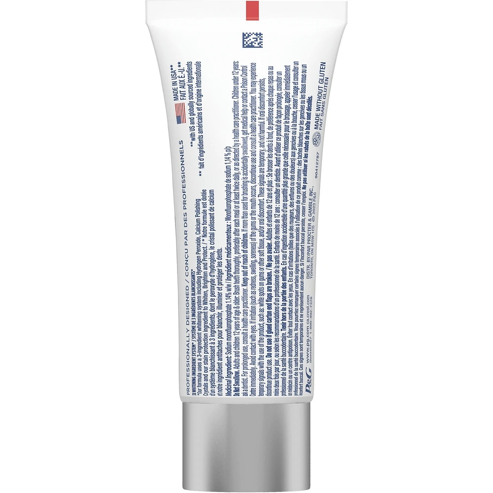 Crest 3D White Professional Ultra White Toothpaste 75 ml