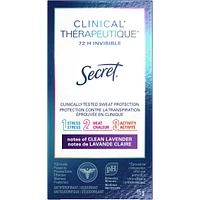Clinical Strength Invisible Solid Antiperspirant and Deodorant, Clean Lavender