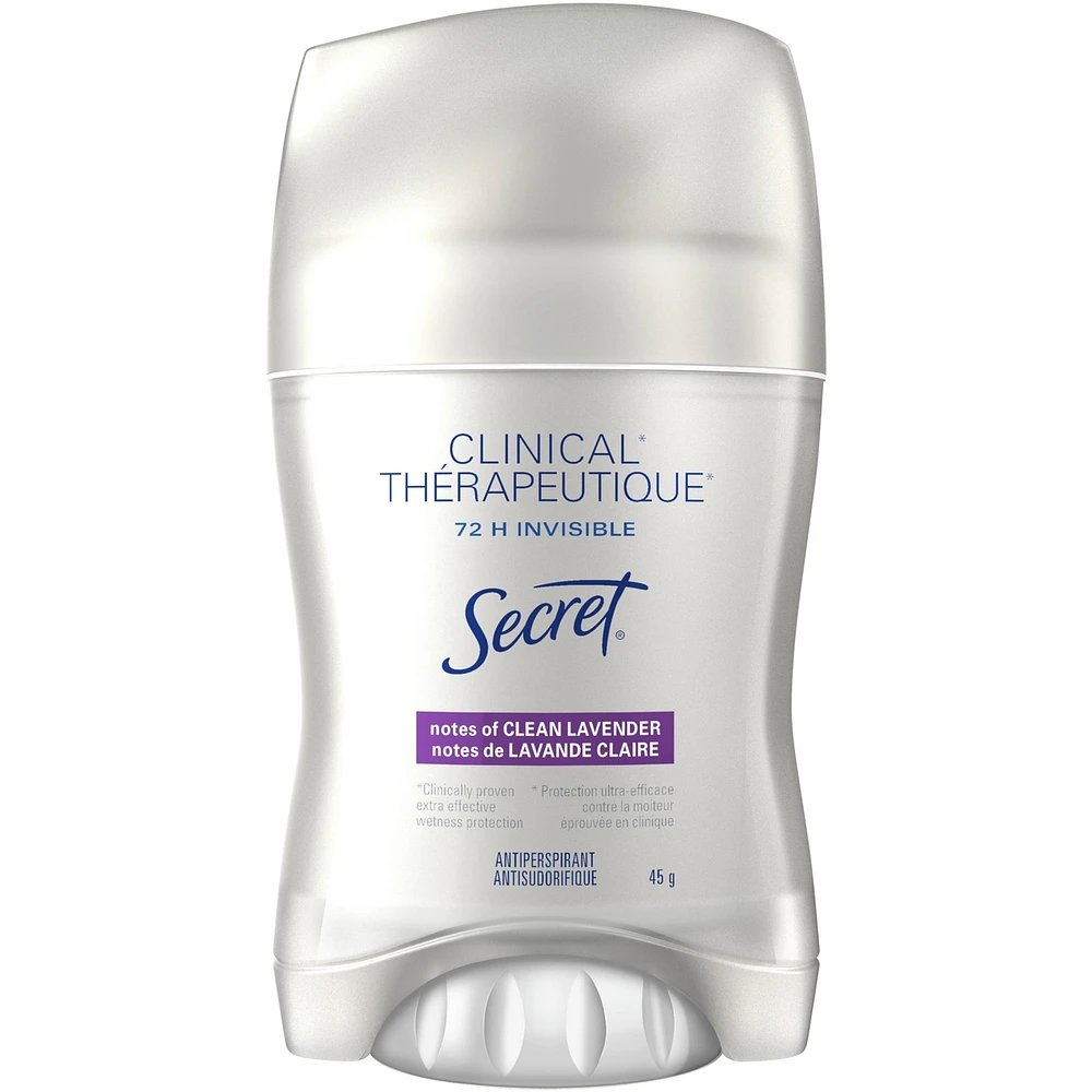 Clinical Strength Invisible Solid Antiperspirant and Deodorant, Clean Lavender