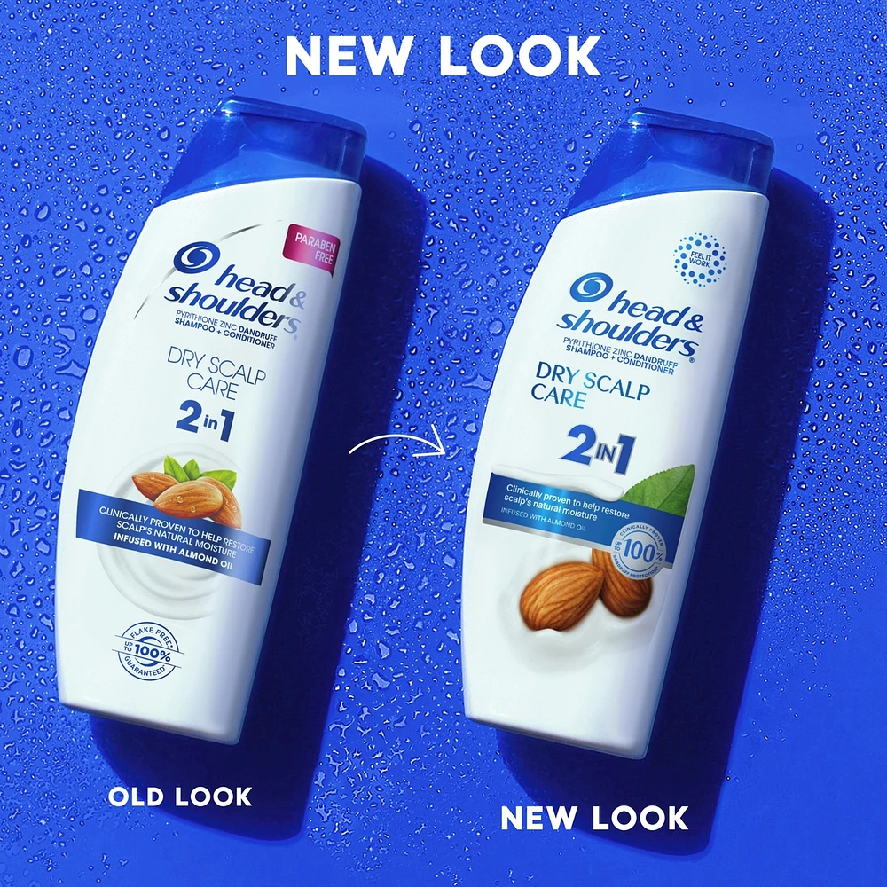 Shampooing et revitalisant antipelliculaire 2∘en∘1 Head & Shoulders Soin du cuir chevelu sec