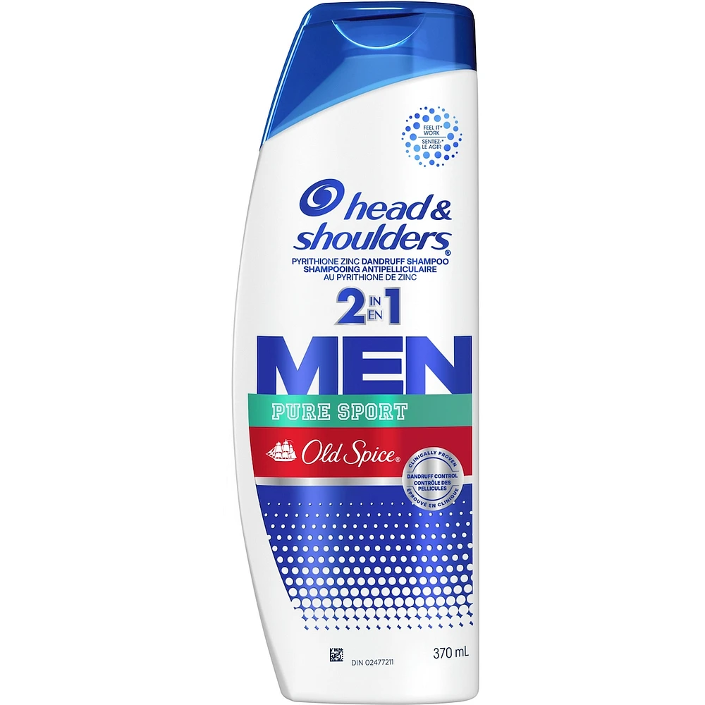 Shampooing et revitalisant 2 en 1 Head & Shoulders Old Spice Pure Sport