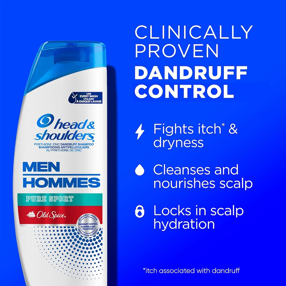 Shampooing Head & Shoulders Old Spice Pure Sport