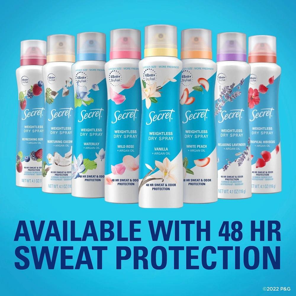 Dry Spray Aluminum Free Deodorant for Women, Cherry Blossom