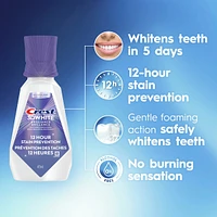 3D White Brilliance Stain Prevention Mouthwash / Rinse- 12-Hour Stain Prevention, Alcohol Free