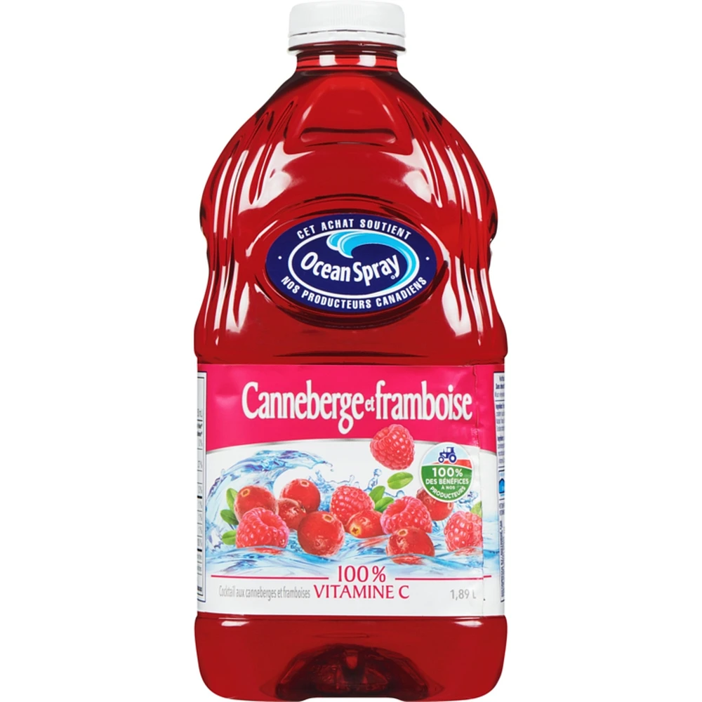 Cocktail canneberge et framboise