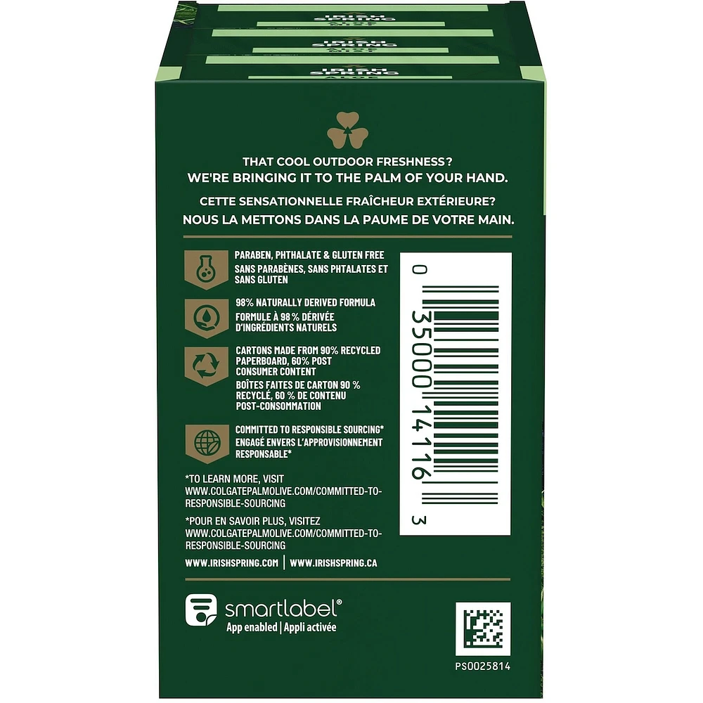 Irish Spring Aloe Mist Pain de Savon Désodorisant pour Hommes, 104.7 g