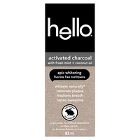 Epic Whitening Fluoride Free Charcoal Toothpaste, Mint