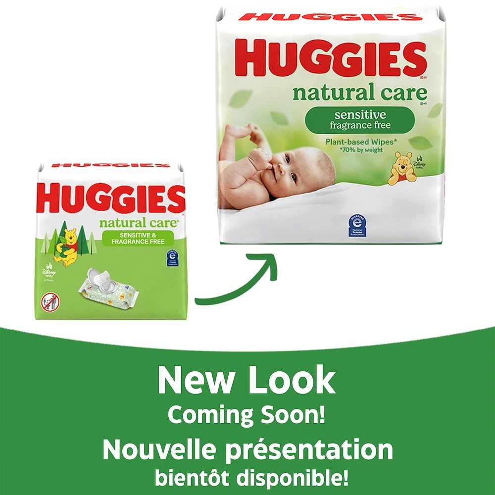 Natural Care Sensitive Baby Wipes, Unscented, 1 Refill Pack