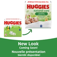 Natural Care Sensitive Baby Wipes, Unscented, 1 Refill Pack
