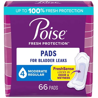 Incontinence Pads, Moderate Absorbency, Regular Length
