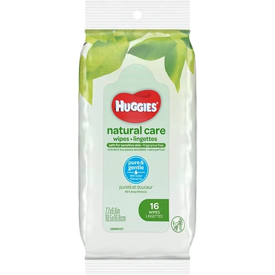 Natural Care Sensitive Baby Wipes, Unscented, 1 Soft Pack