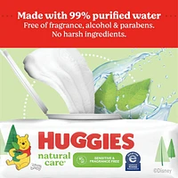 Natural Care Sensitive Baby Wipes, Unscented, 1 Soft Pack